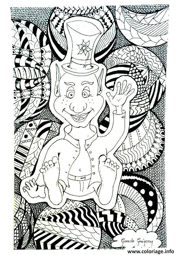 Dessin adultes zentangle op art  Coloriage Gratuit à Imprimer